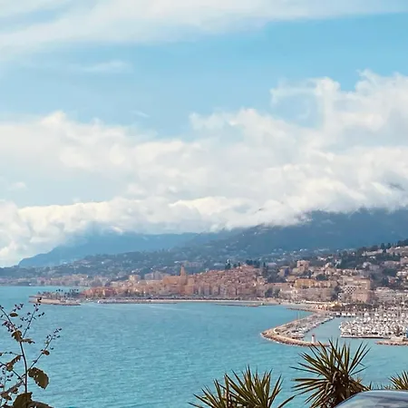 公寓 Le Palmero Centre Ville, Plage, Clime 芒通